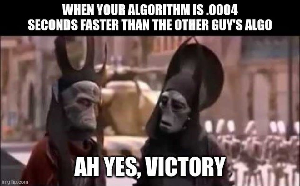 Programmer speed paranoid meme: from reddit